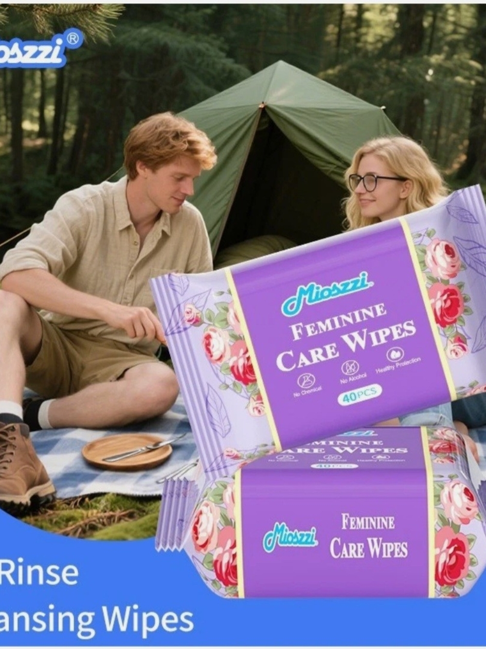 Mioszzi Feminine Care Wipes - Lavender Packaging